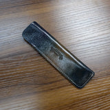 Galen Leather Single Pen Sleeves Blue and Brown