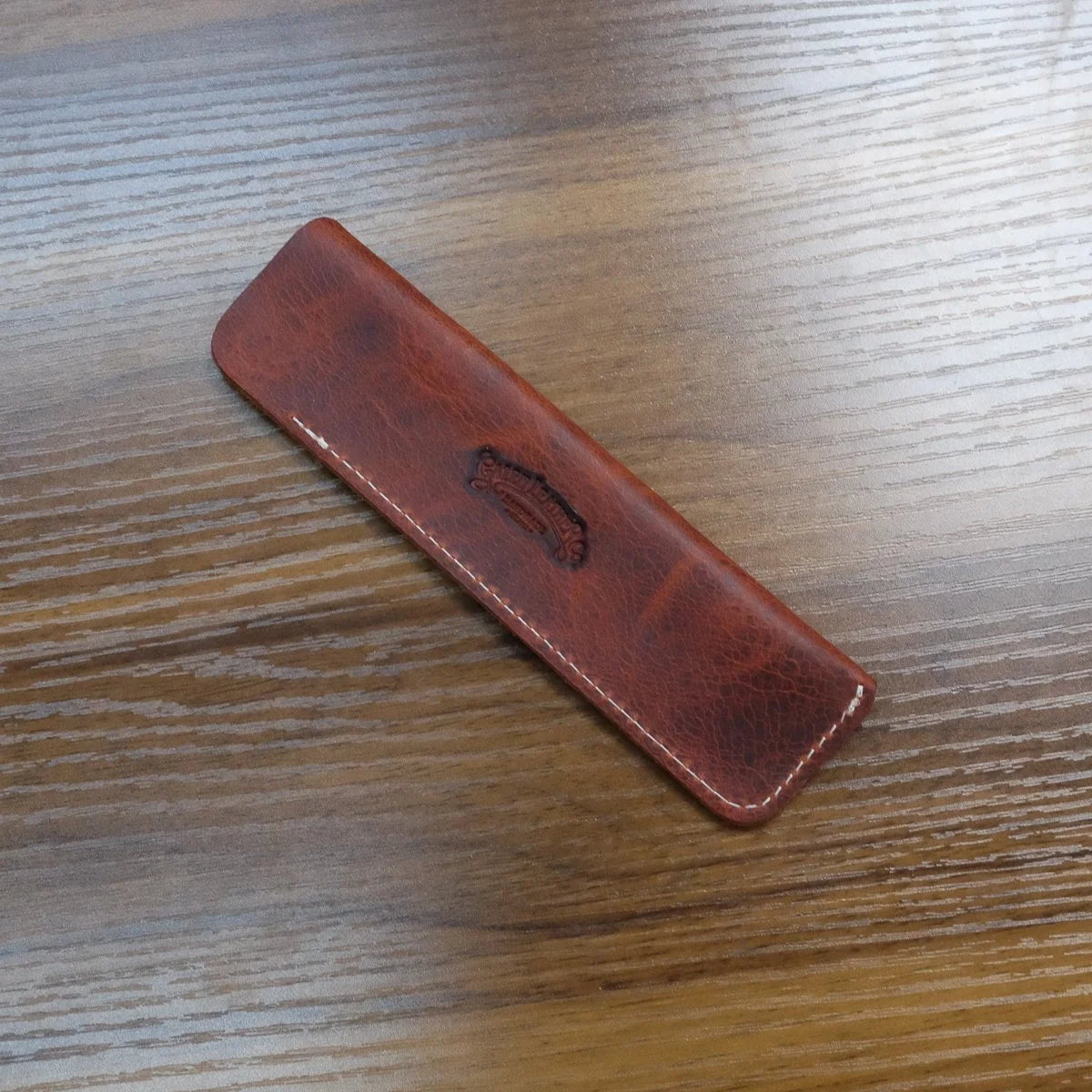 Galen Leather Single Pen Sleeves Crazy Horse Brown