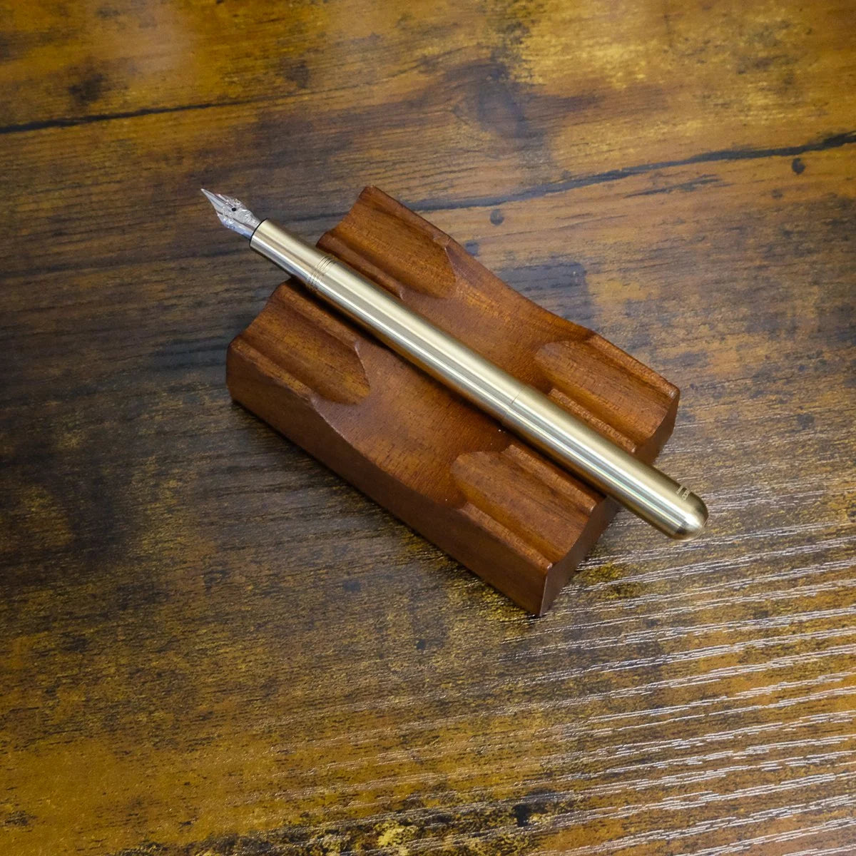 Kaweco Liliput Metal Fountain Pen Brass Posted