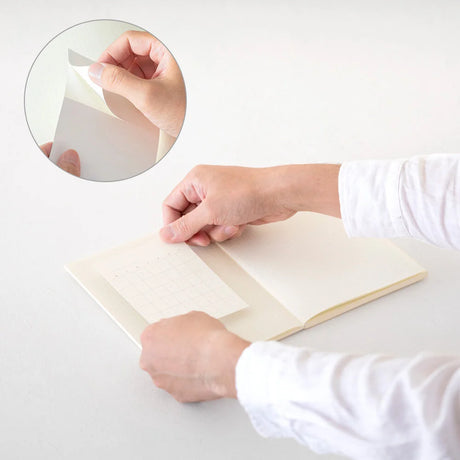 MD Product Diary Stickers in notebook Undated Demonstration how to use