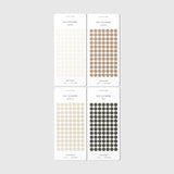 Cloth & Paper Document Flags Dot Stickers Second set of Four Colors