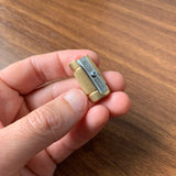 M+R Brass Pencil Sharpener / "Castor" Long-Point