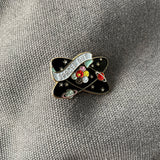 Spaced Out Planets and Atoms Hard Enamel Lapel Pin