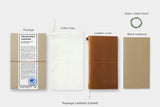 TRAVELER'S Notebook Standard Size Starter Kit Camel Kit