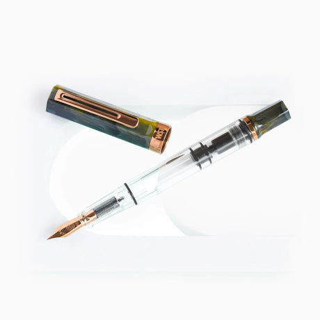 TWSBI ECO Serpentine Bronze Fountain Pen Uncapped