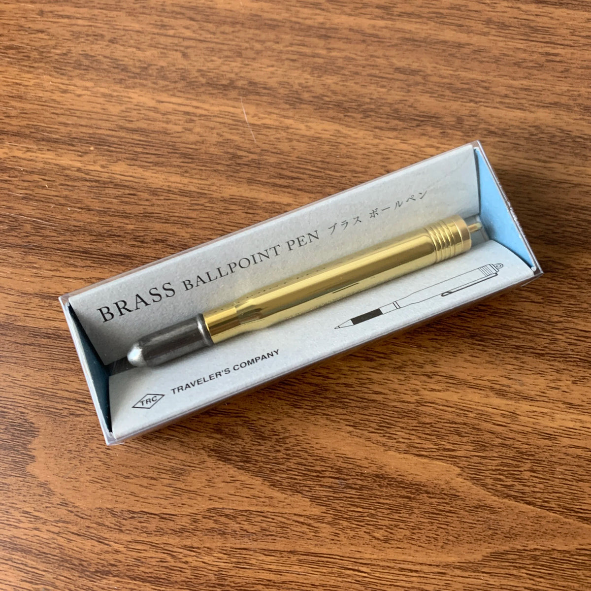 TRAVELER'S Company Brass Bullet Ballpoint Pen