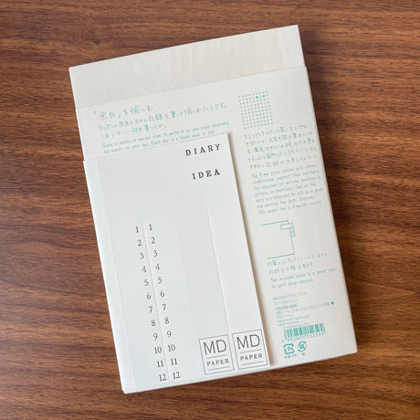 MD Product A5 Notebook Dot Grid Showing Stickers