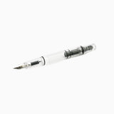 TWSBI ECO Creme and Rose Gold Fountain Pen Uncapped Open
