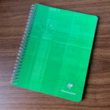 Clairefontaine Wirebound Notebooks (French-Ruled Green Cover)