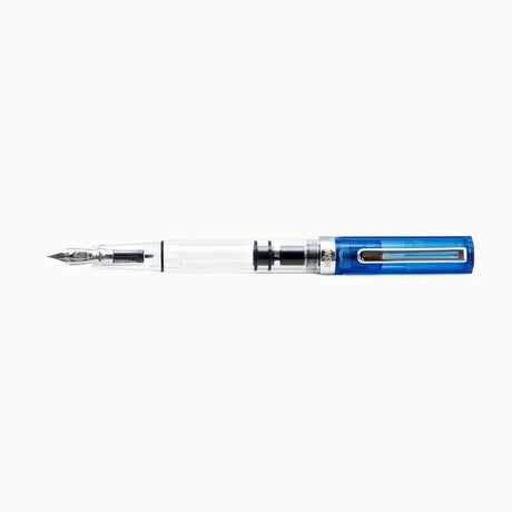 TWSBI Transparent Blue ECO Fountain Pen Posted