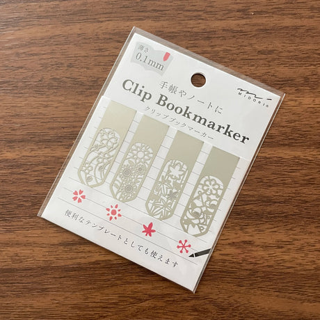 Midori Clip Bookmark Flowers