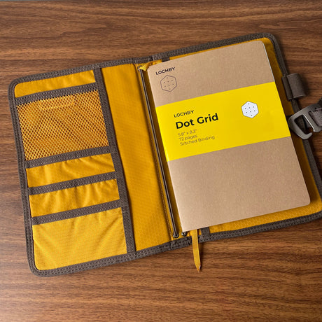 Lochby Field Journal Open with Notebook
