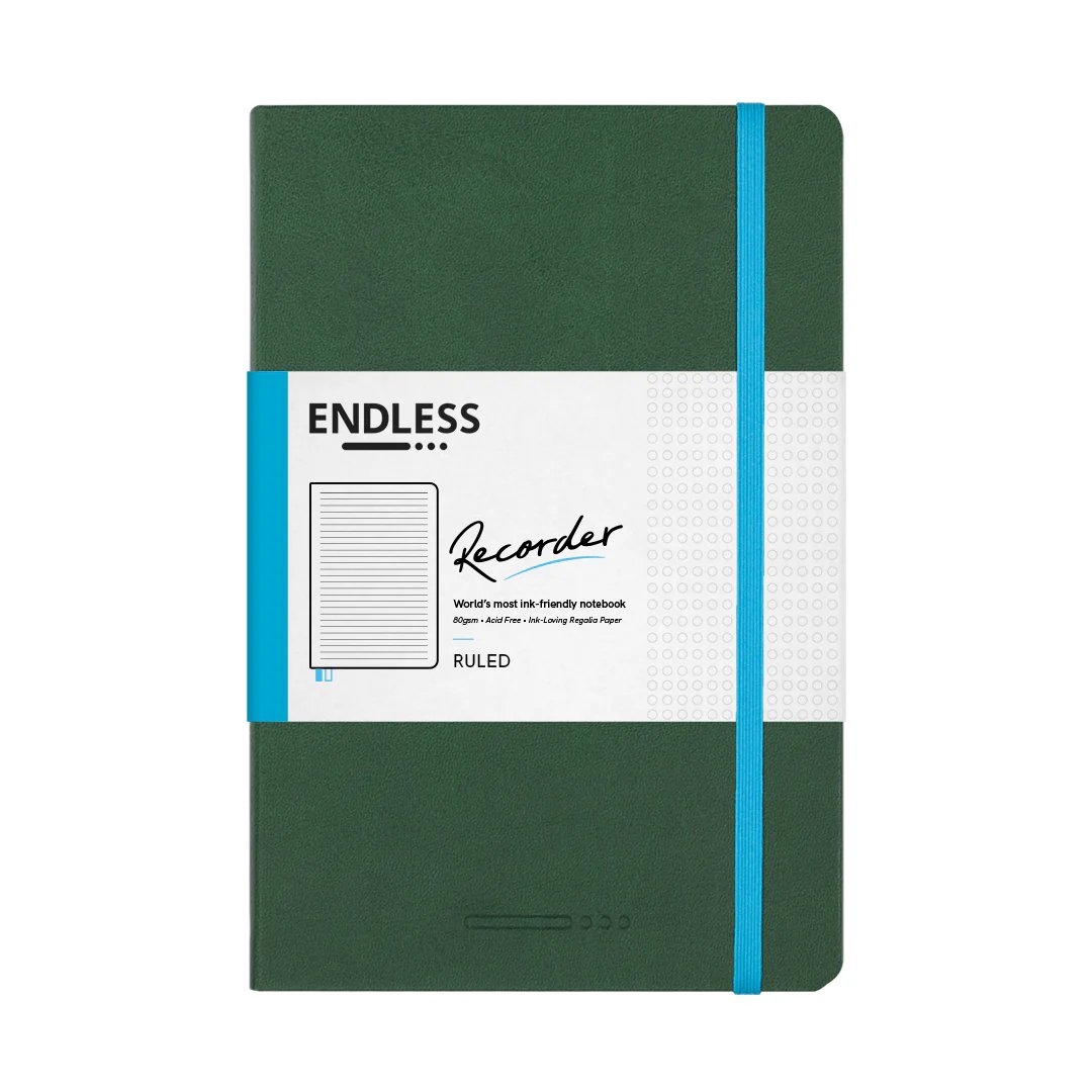 Endless Recorder A5 Notebook Cover Blank Lined