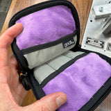 TGS Rickshaw Sinclair Zippered pen case featuring Nick Dominguez Cloud Artwork in Purple Interior
