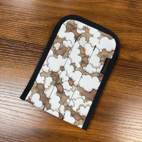 RIckshaw Bagworks 3-Pen Coozy Nick Dominguez Cloud Pen Sleeve in Brown