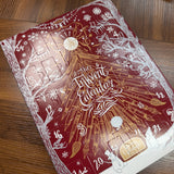 Diamine Burgundy Inkvent Calendar 2026 Edition Showing all 25 windows closed