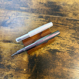 Kaweco Lunar Sport Rollerballs in Lunar Shadow Purple and Lunar Light Purple One Uncapped One Capped