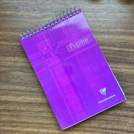 Clairefontaine Top-Bound Reporter's Notebook Purpole Cover A5 Size