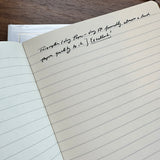 Clairefontaine Triomphe Writing Sample on Lined Notebook Paper
