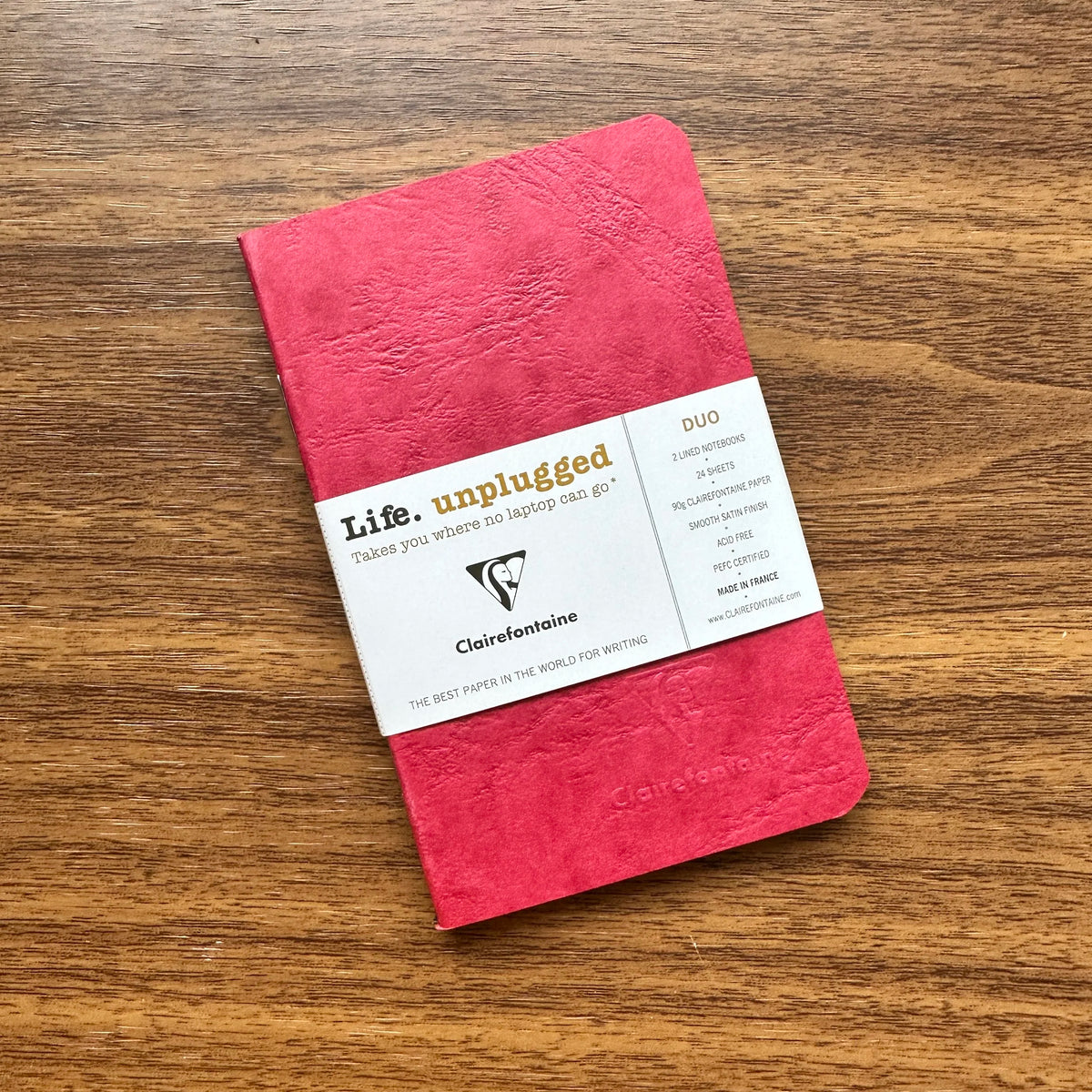Clairefontaine Life.Unplugged A7 Pocket Notebooks Red
