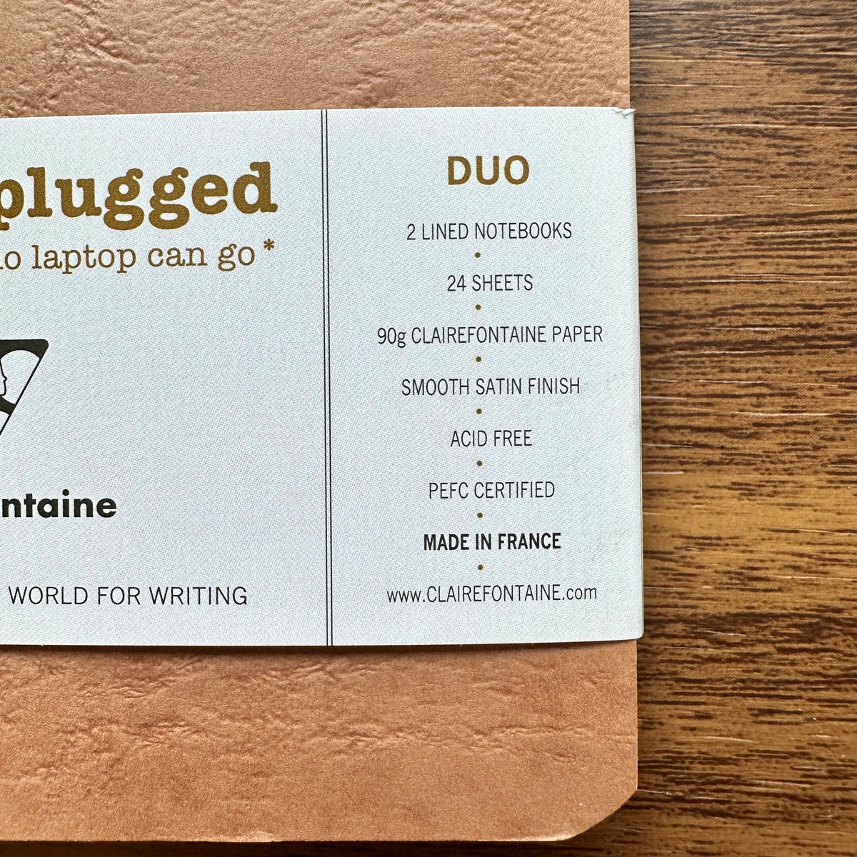 Clairefontaine Life.Unplugged A7 Pocket Notebooks Specifications