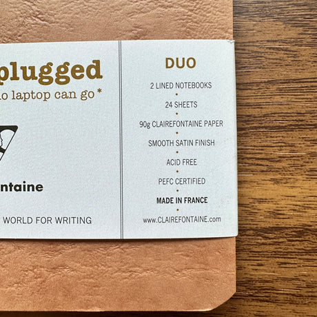 Clairefontaine Life.Unplugged A7 Pocket Notebooks Specifications