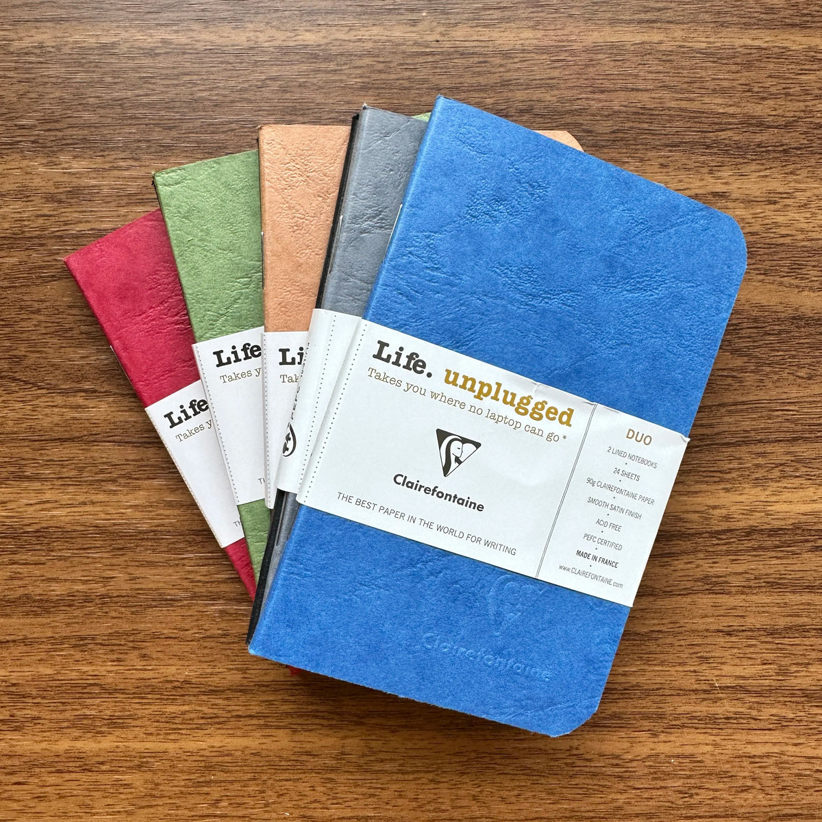 Clairefontaine Life.Unplugged A7 Pocket Notebooks