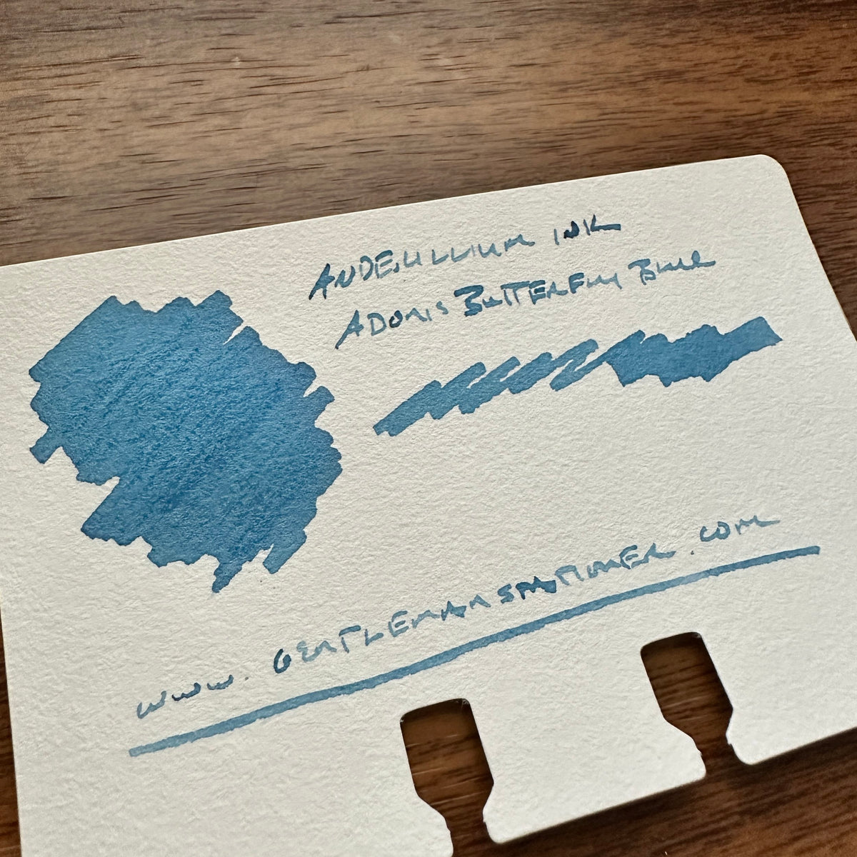 Anderillium Ink Adonis Butterfly Blue Swatch