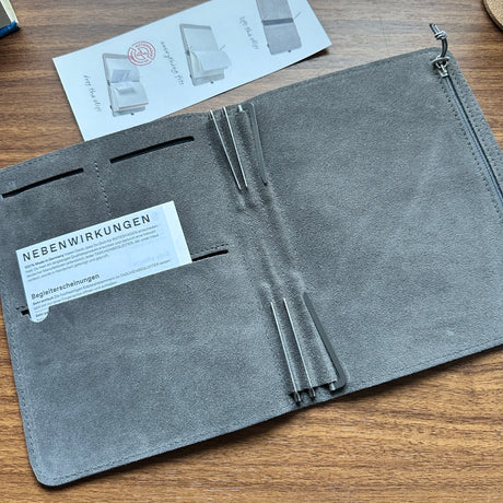 Roterfaden Taschenbegleiter SO_20 A5 Grey Suede Interior