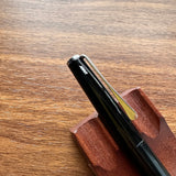 Lamy Studio Fountain Pen Piano Black Cap with Close-up View of Clip