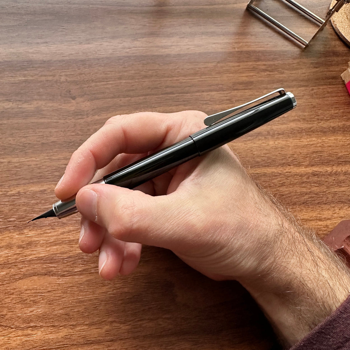 Lamy Studio Fountain Pen Piano Black Posted In-Hand