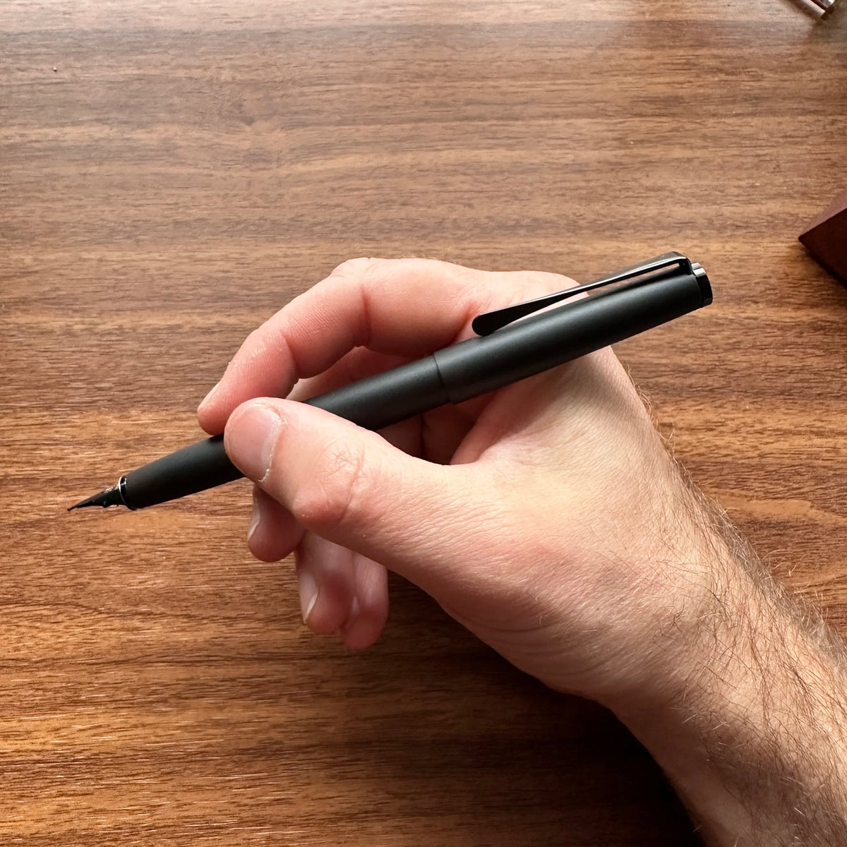 Lamy Studio Fountain Pen LX All-Black Posted in-hand