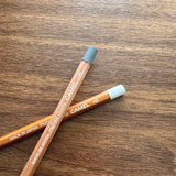 Camel HB Pastel Pencils with grey and white erasers