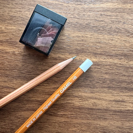 Camel HB Pastel Pencils Sharpened with NJK Sharpener
