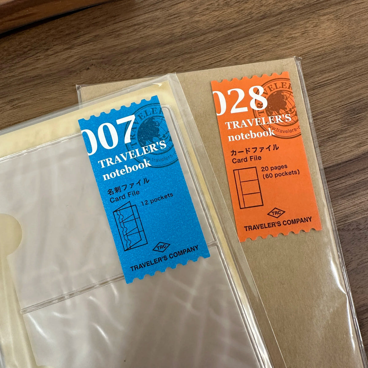 TRAVELER'S Notebook Standard Card Files 007 and 028