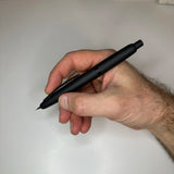 Pilot Vanishing Point Capless Fountain Pen Matte Black with Black Trim in-hand