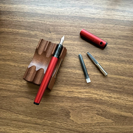 Pilot Explorer Fountain Pens Red Uncapped