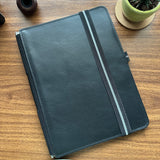 Roterfaden Taschenbegleiter LTD_008 A4 Black Leather