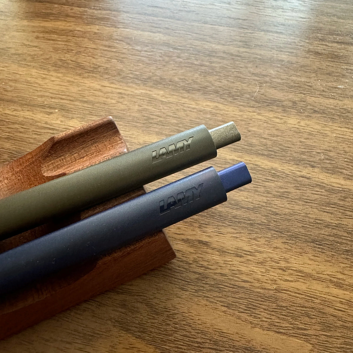 Lamy Noto Ballpoint Pens Showing Knock