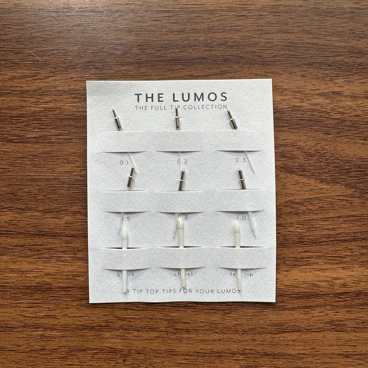 Tom's Studio Lumos Replacement Tips in Packaging