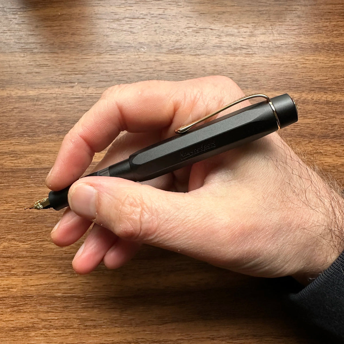 Kaweco AL-Sport Piston Filler (Black) Posted In-Hand