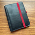 Roterfaden Taschenbegleiter LTD_022 Black Leather with Red Elastic
