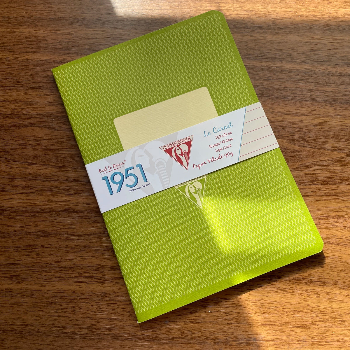 Clairefontaine 1951 A5 Staplebound Notebook Green