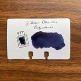 Herbin Fountain Pen Ink Standard Color Blue de Profondeurs Swatch 