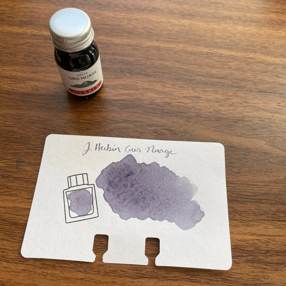 Herbin Fountain Pen Ink Standard Color Gris Nuage
