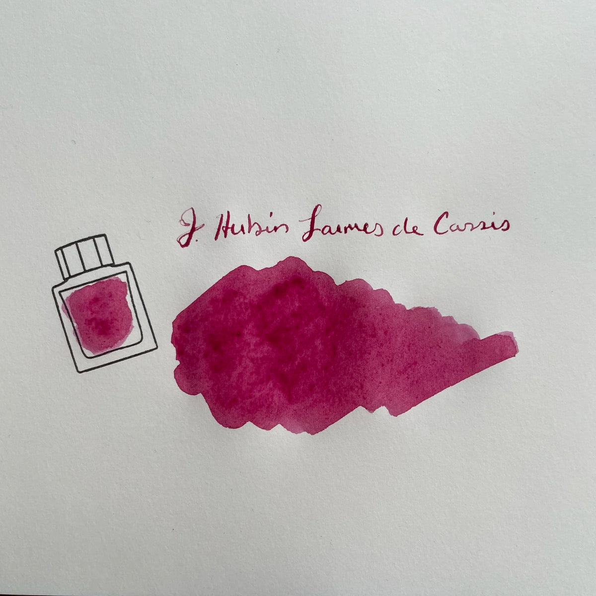 Herbin Fountain Pen Ink Standard Color Larmes de Cassis Swatch 