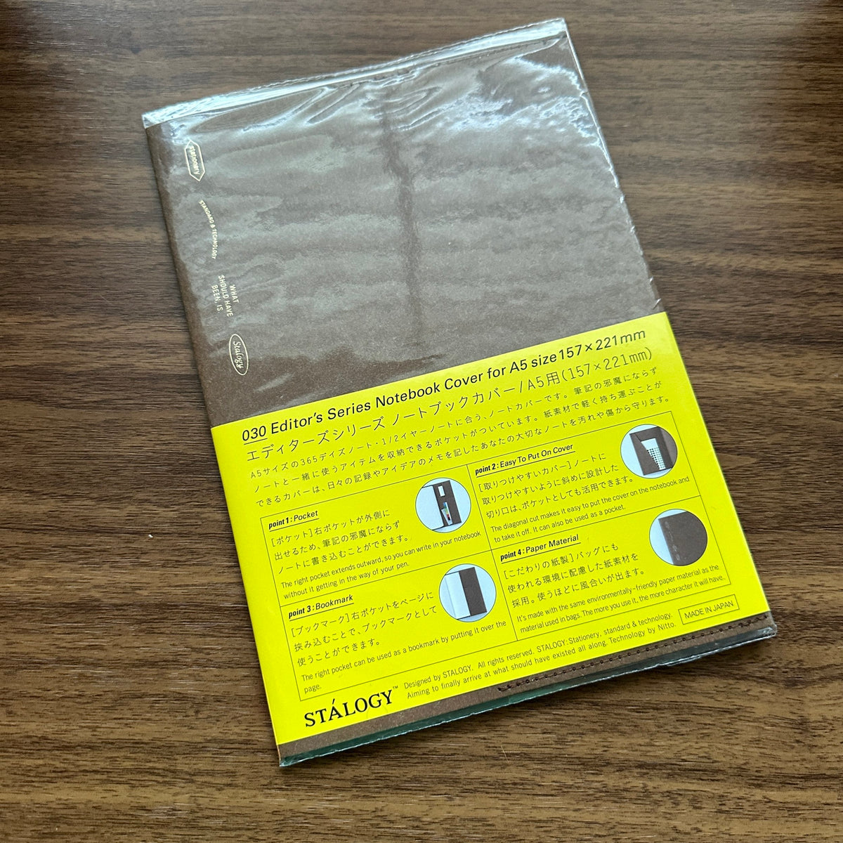 Stalogy 030 Editor's Series Notebook Cover for Stalogy A5 Notebooks