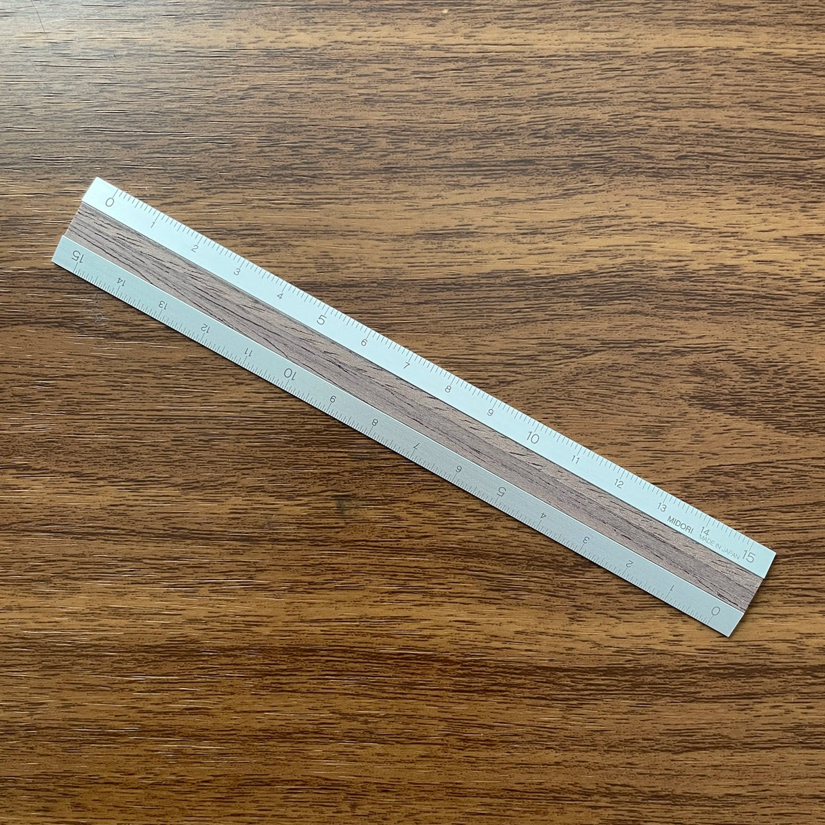 Midori Aluminum + Wood Rulers Silver and Wood Unwrapped