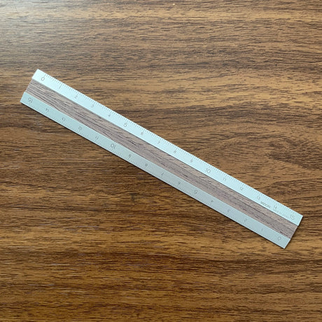 Midori Aluminum + Wood Rulers Silver and Wood Unwrapped