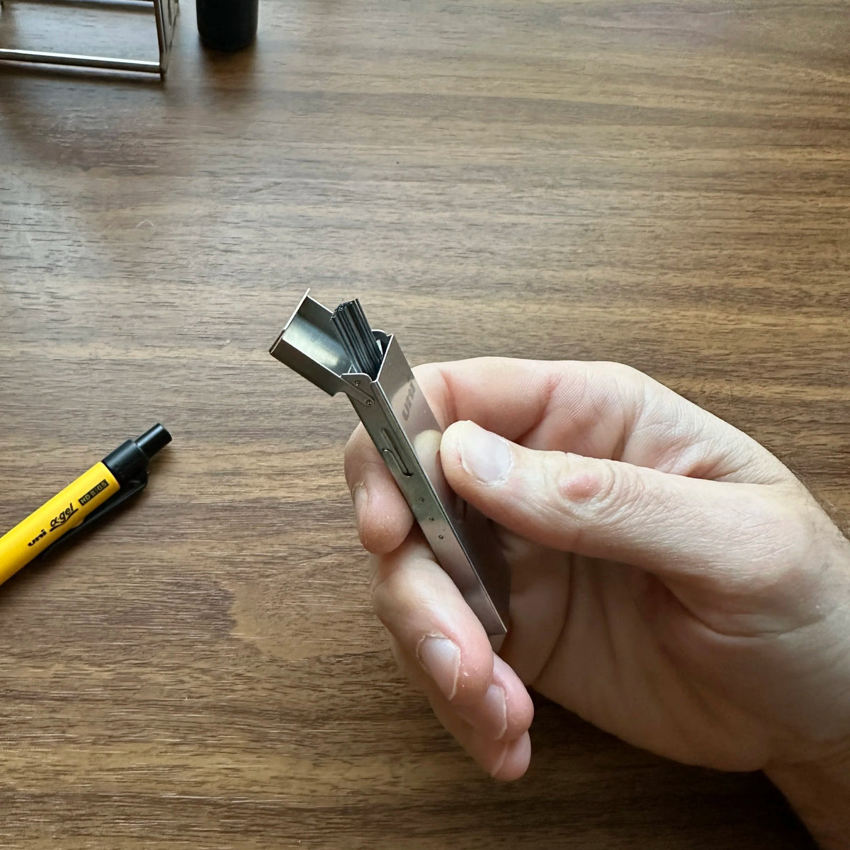 Uni Mechanical Pencil Lead Metal Case